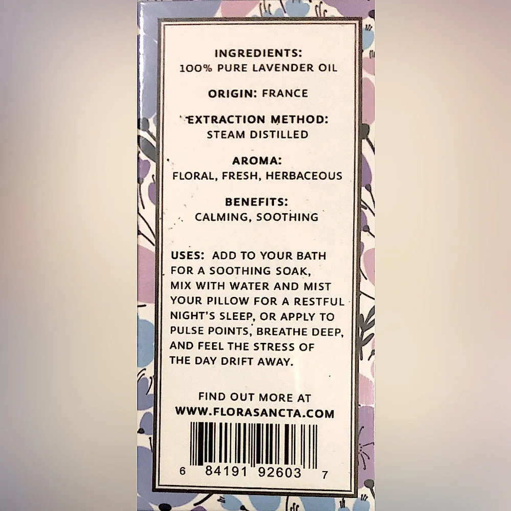 100% Pure Lavender Oil Lavandula Angustifolia Pure Essential Oil 1 fl oz 30 ml - Picture 6 of 6